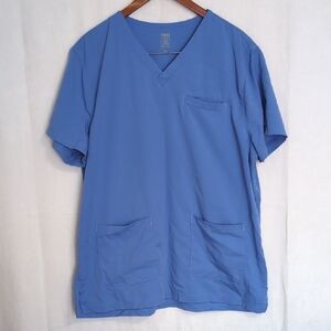 Rothwear Med Couture Insight Men's 3 Pocket Scrub Top Ceil Size Extra Large